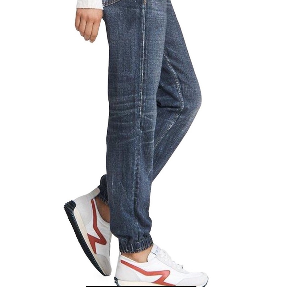 Rag & Bone Miramar denim print sweatpants with 2 pockets - worn twice - EUC